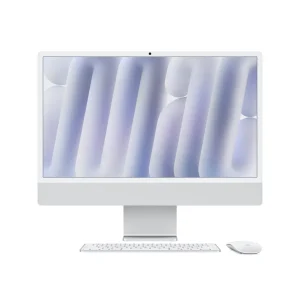 24-Inch iMac with Retina 4.5k Display: Apple M4 Chip with 10‑core CPU and 10‑core GPU, 24gb, 512gb SSD – Silver